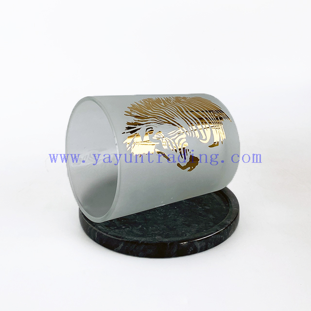 High Quality Elegant Empty Cylinder Glass Candle Vessel