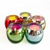 Custom Electroplated Glass Candle Jar Empty Candle Holder for Candle Making