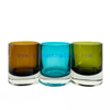 Creative Handmade Multi-colored Glass Candle Vessel Empty Candle Jar