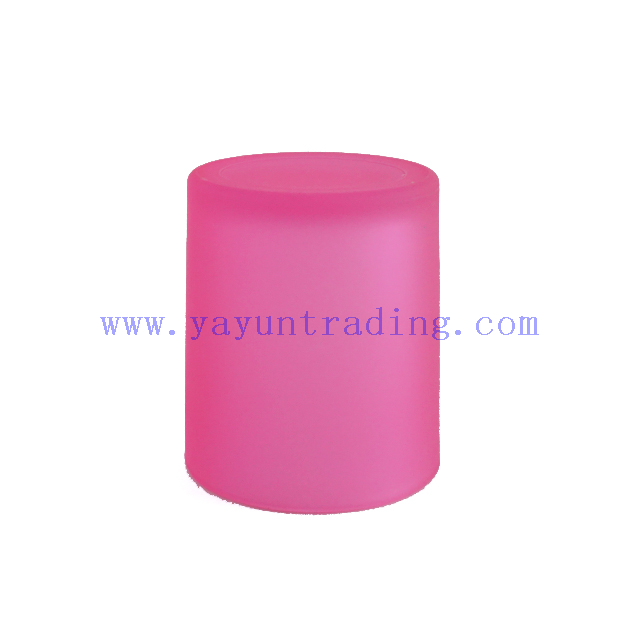400ml Frosted Glass Candle Holder 
