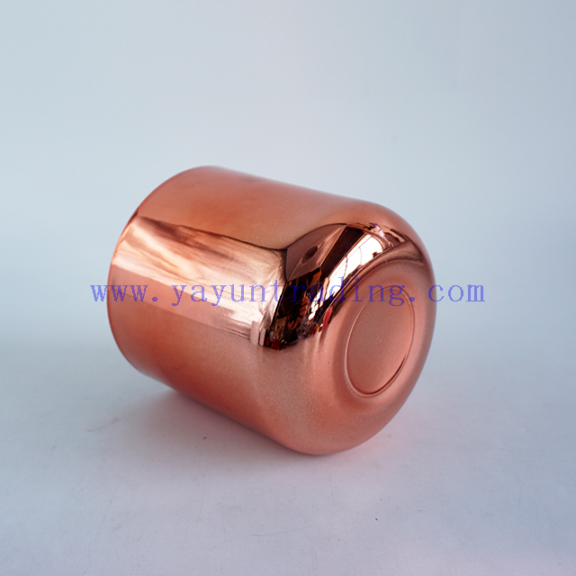 votives candle jars 16 oz rose gold glass candle containers for candle making