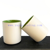 Cheap Price Custom Design Round Bottom Ceramic Candle Jar With Lid