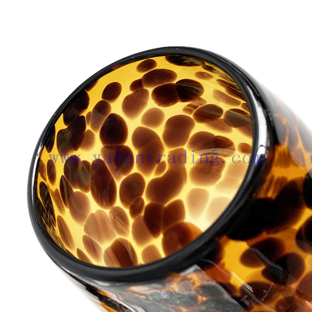New Design Shiny Egg Shaped Glass Candle Jars