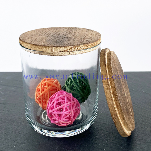 Custom Unique 8oz 12oz And 16oz Glass Empty Unique Glass Candle Jar