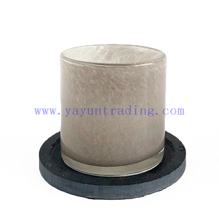 Popular 8oz Glass Candle Jar Opaque Handmade Candle Vessel for Candle Making
