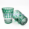 Luxury 11oz Hand Cut To Clear Whisky Glass Fashioned Colored Tumbler