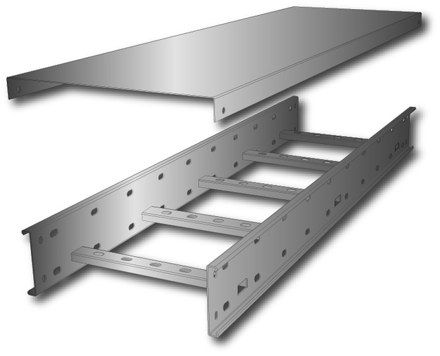 High Performance 100X100 Wire Tray Support Ladder Aluminum Cable Trunking
