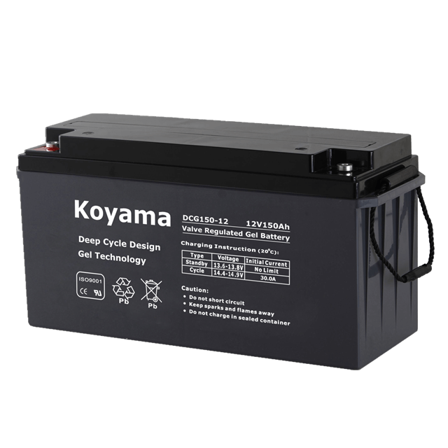 12V150AH Deep Cycle Gel Battery DCG150-12 solar power