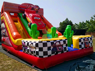 RB8046(8x5x4m) Inflatable Amusing Race Car Slide For Theme Park