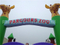 RB5007(4x16x5m) Inflatable Jungle Theme Obstacle Course With Amusing Animals