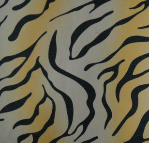 Polyester Printed Coral Fleece Super Soft Fabric/Tiger Stripe Fabric