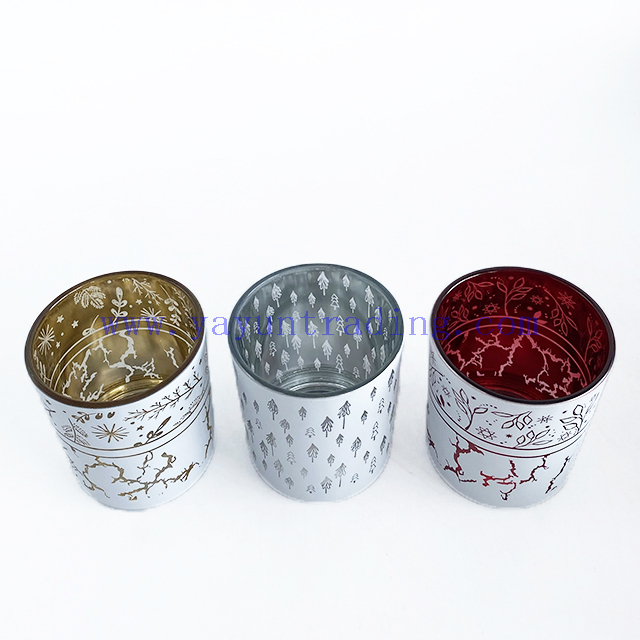 2020 New Arrival Products Laser Engraving Glass Candle Holder