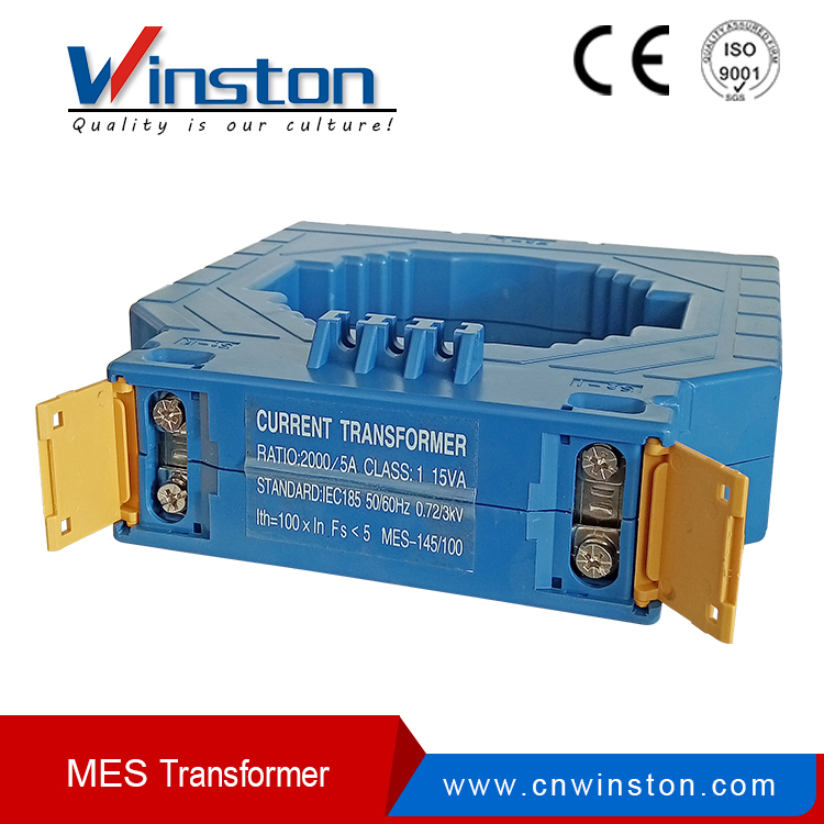 Transformador de corriente de riel DIN Mes-145/100 Series 800 / 5A a 3000 / 5A