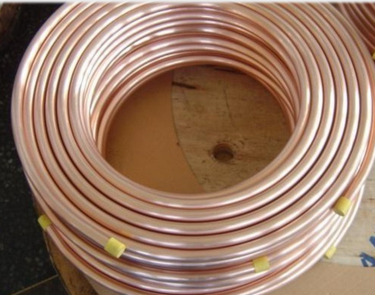 Tubo de cobre para peças de refrigeração