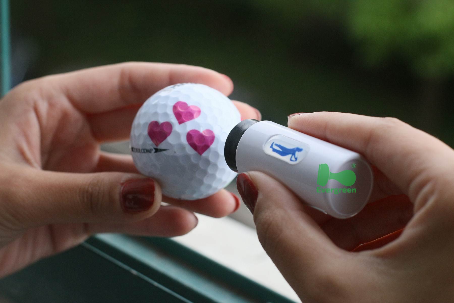 Permanent Ink Personalzied Plastic Golf Ball Stamps