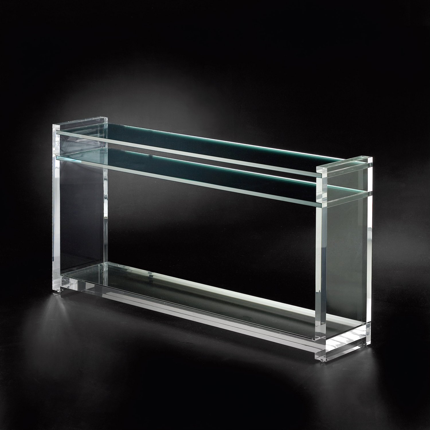 Crystal Clear Acrylic Living Room Furniture Set Console Table with Shelf Buy Acrylic furniture