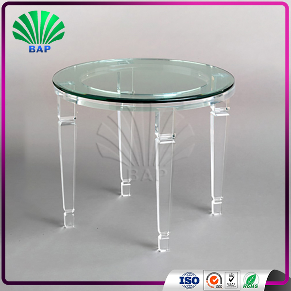 High Quality Round Dining Table Acrylic Dining Room Table Plexiglass
