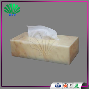 Custom High End Modern Acrylic Plastic Tissue Box Paper Holder for wholesale