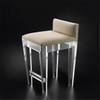 High End Leisure Bar Stool Soft Cushion Acrylic Stool Bar Chair