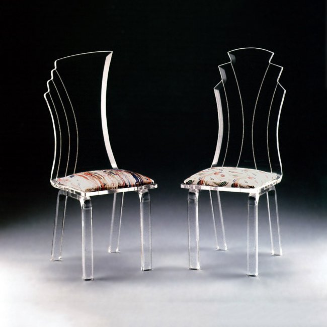 Manufacturer Acrylic Dining Chair Restaurant Chair Wedding Chair with High Back