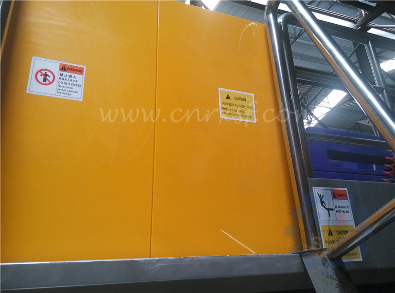 CE standard industrial security door for machine platform