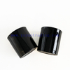 Custom Color Shiny Black Glass Candle Holder With Electroplated Black Lid