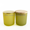 High Quality Home Decorative Empty Glass Candle Holders with Lids