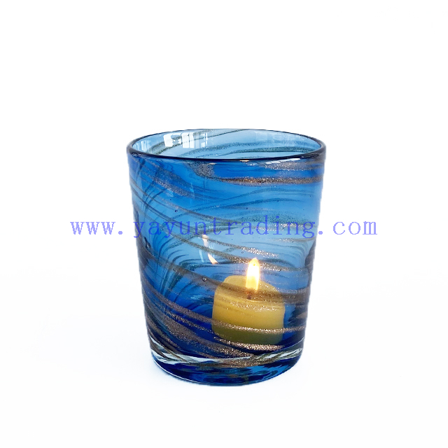 High Quality Horn Shaped Glass Candle Jars for Home Decoration