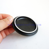 200ml 400ml Laser Engraved gold rim black Glass Candle Jars With black ceramic lids