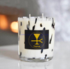 new tortose candle container black white cylinder leopard candle cup 16oz 17oz for home decor