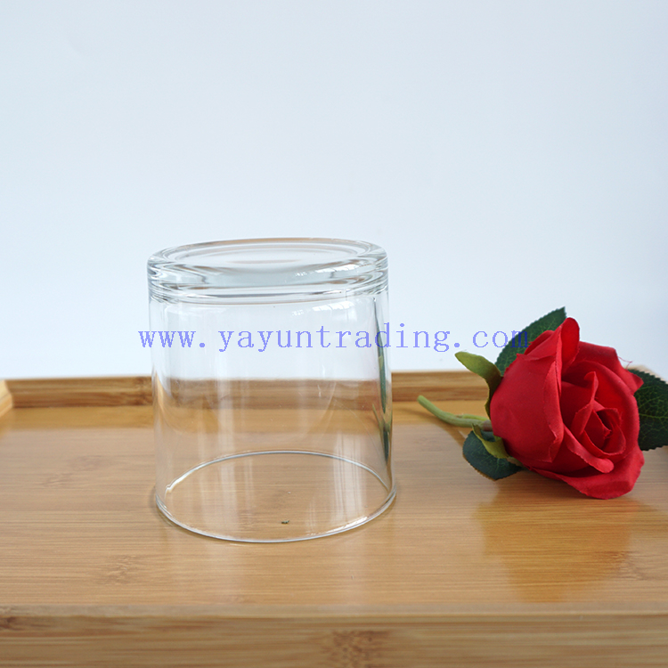 2020 hot sale 200ml 300ml 500ml and 650ml clear candle jars for Christmas 