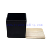 20oz 600ml Classic Color Sprayed Matte Black Glass Candle Tumbler with lids