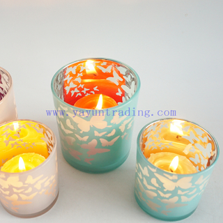 Christmas home decorative votive silver mercury glass tealight candle holders 6oz 13oz