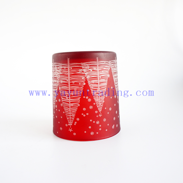 Hottest wedding home party holiday decoration laser engraving glass candle holders jar 12oz
