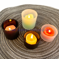 Hot Sale Gift Decorative Candle Holder 2oz 3oz 4oz Glass Candle Jars