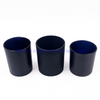 Home Decoration Candle Jars Frosted Glass Luxury Customized Creative Cylinder Containers