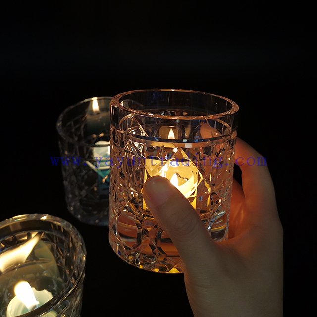 Fancy Candle Home Decor Vessels New Style Crystal Candle Vessels for Bars Party