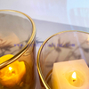Wholesale Romantic Amber Tumbler Candle Jars Glass for Candle Making Glass Candle Holder