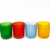 Custom Frosted Glass Candle Jar 12oz Matte Luxury Candle Containers with Lids