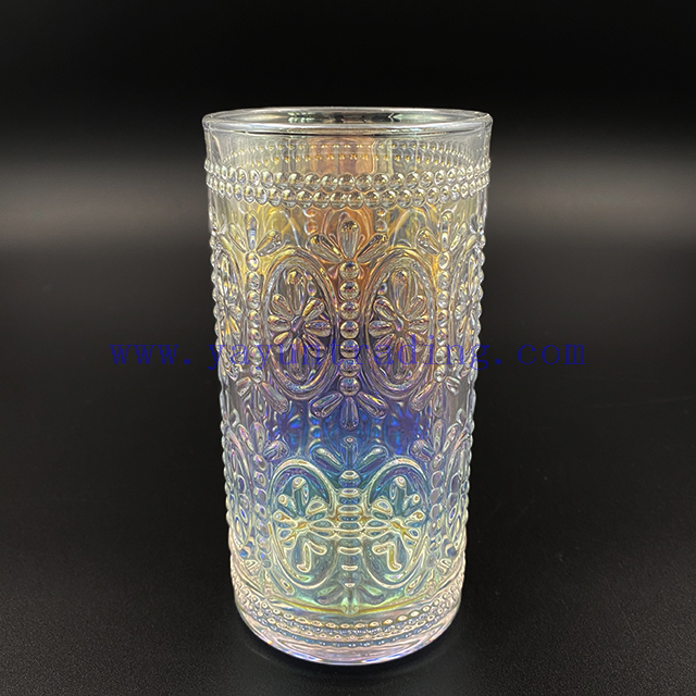 Shiny Iridescent Crystal Whisky Cup Brandy Luxury Unique Glass For Home Bar