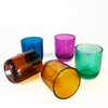 8oz Empty Round Bottom Candle Jar Colored Translucent Glass Candle Jars Holder
