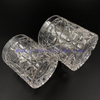 High White Crystal Carved Cocktail Glass Cup Unique Design Transparent Handmade Tumblers