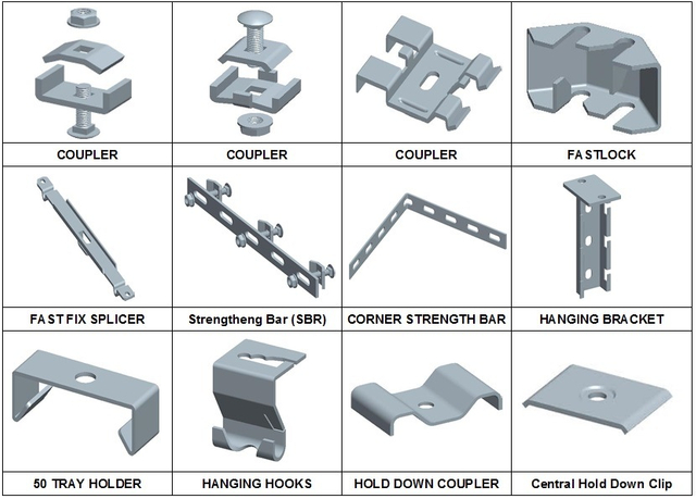 CE Approved Wire Mesh Steel Cable Tray Accessories