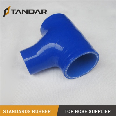 Manguera de silicona flexible en forma de T para alta temperatura