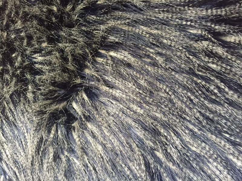 peacock imitation fack fur