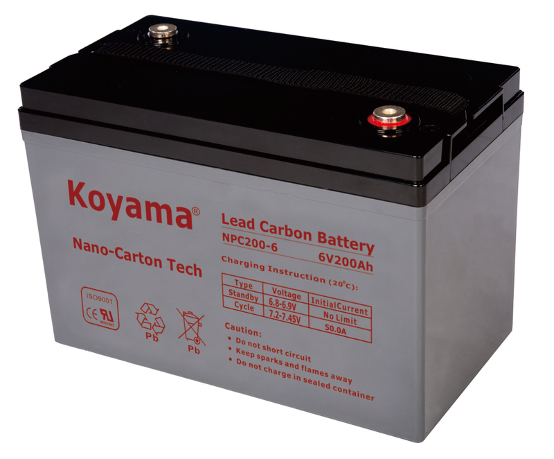 6V 200AH High Quality Deep Cycle Lead Carbon Battery NPC200-6