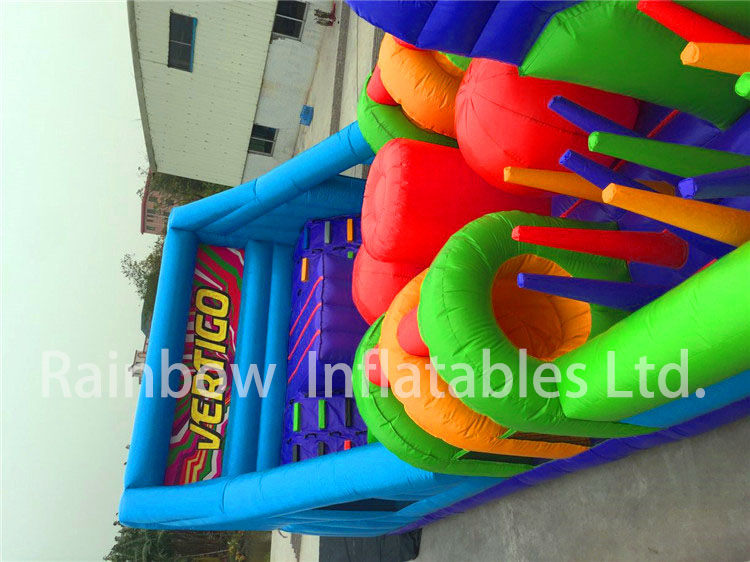 RB5070（12x5m）Inflatable Long Obstacle Course For Children 