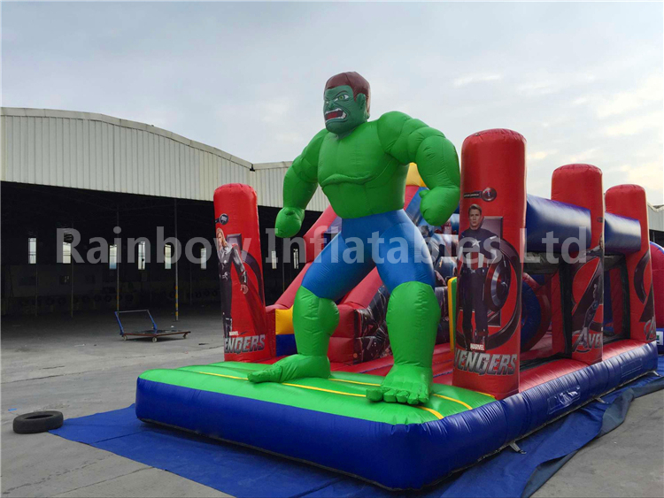 RB6038-5(5.4x3.5x4m) Inflatable The Popular Hulk Customized Slide For Children