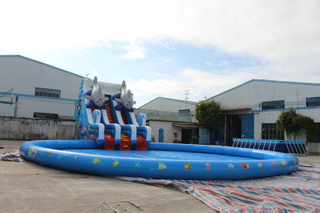 Kids Summer Playground Inflatable Water Park on Land 