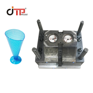2 полости Красочная пластиковая инъекция Ice Cream Cup Mold